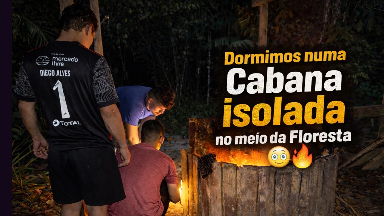 Dormimos em uma Cabana isolada no meio da Floresta - Produza