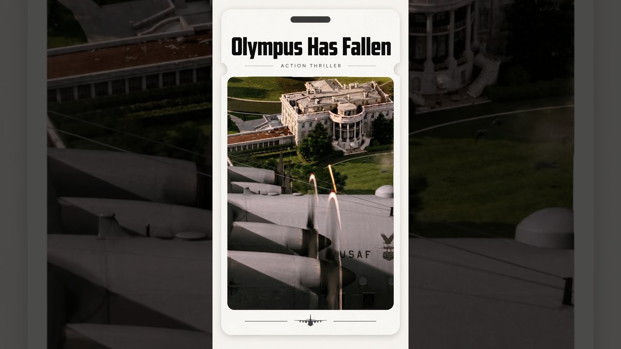 A Gunship C-130 Shoots Down F-22s and Attacks the White House | Olympus Has Fallen (movie)