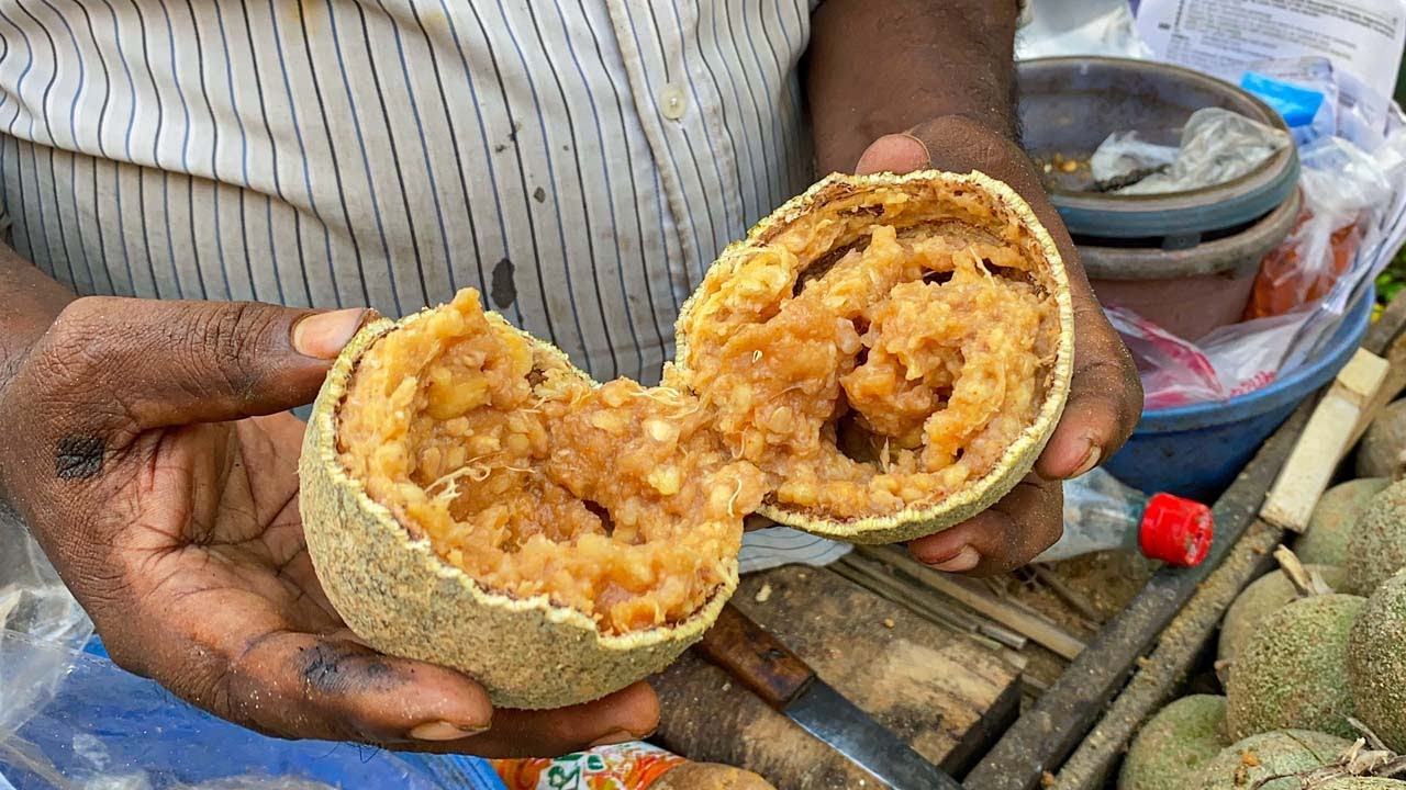 Mouth Watering Tasty Masala Bel (Wood Apple) | Bengali Street Food