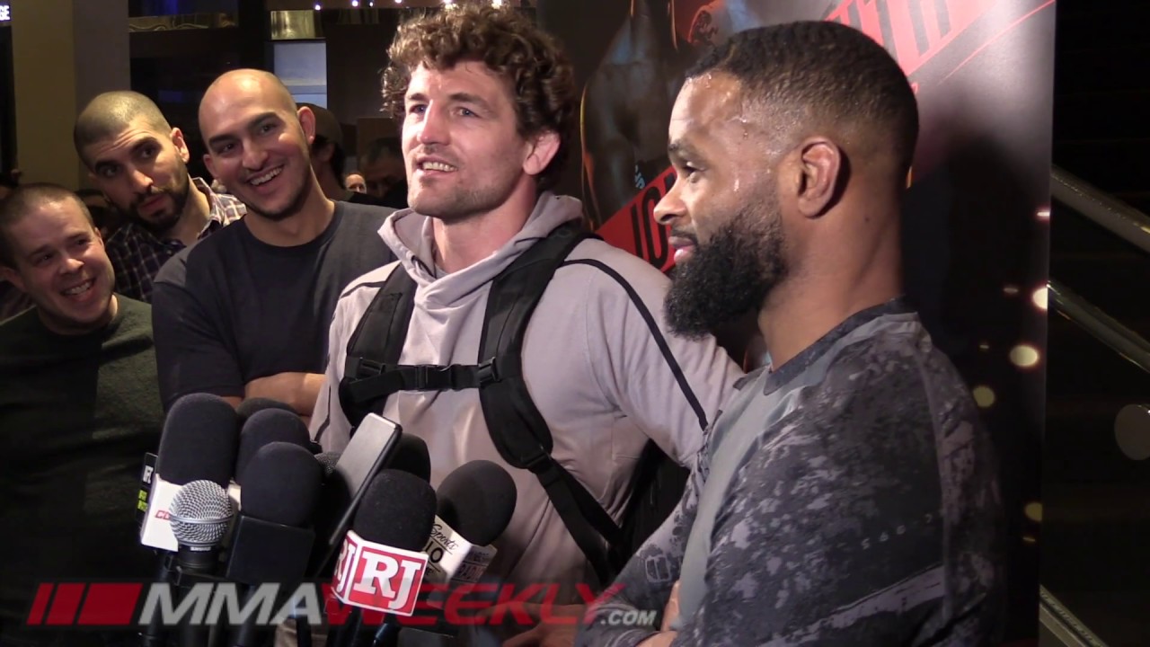 Tyron Woodley & Ben Askren UFC 235 Workout Scrum  (Complete)