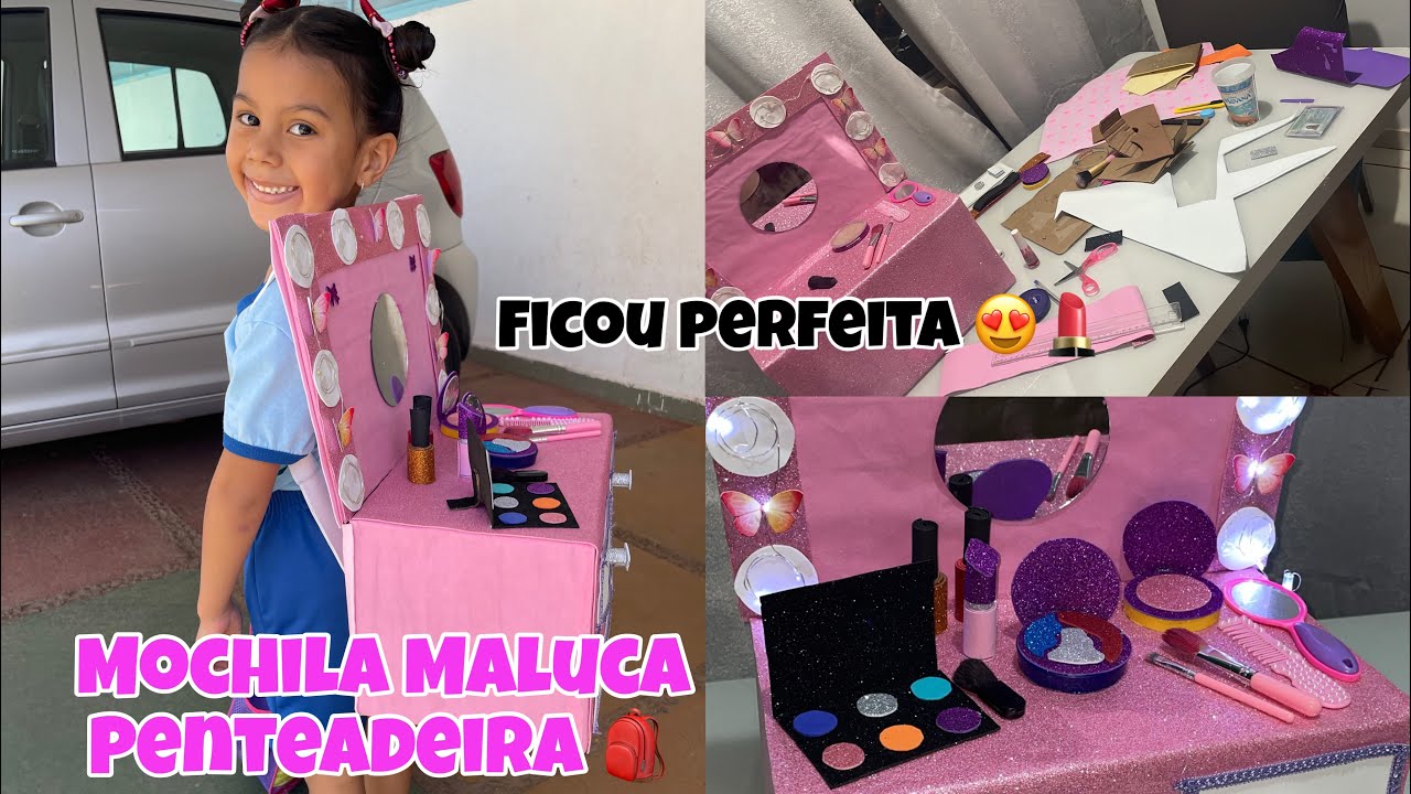FIZ UMA MOCHILA MALUCA PRA AYLA/ Tutorial 🎒😍