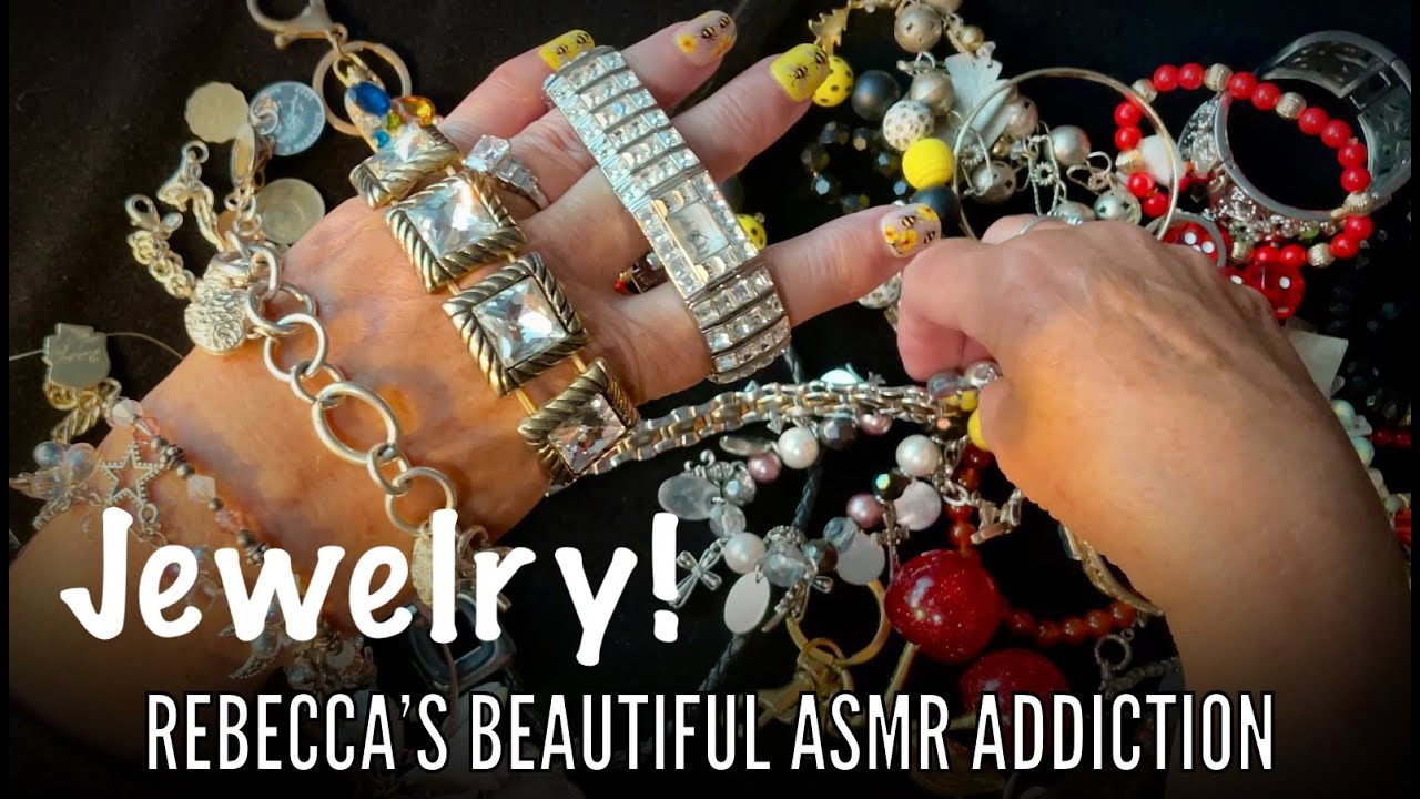 ASMR Jewelry Rummage! Request (No talking) Jingly and tinkly sounds! Looped 1X for length.