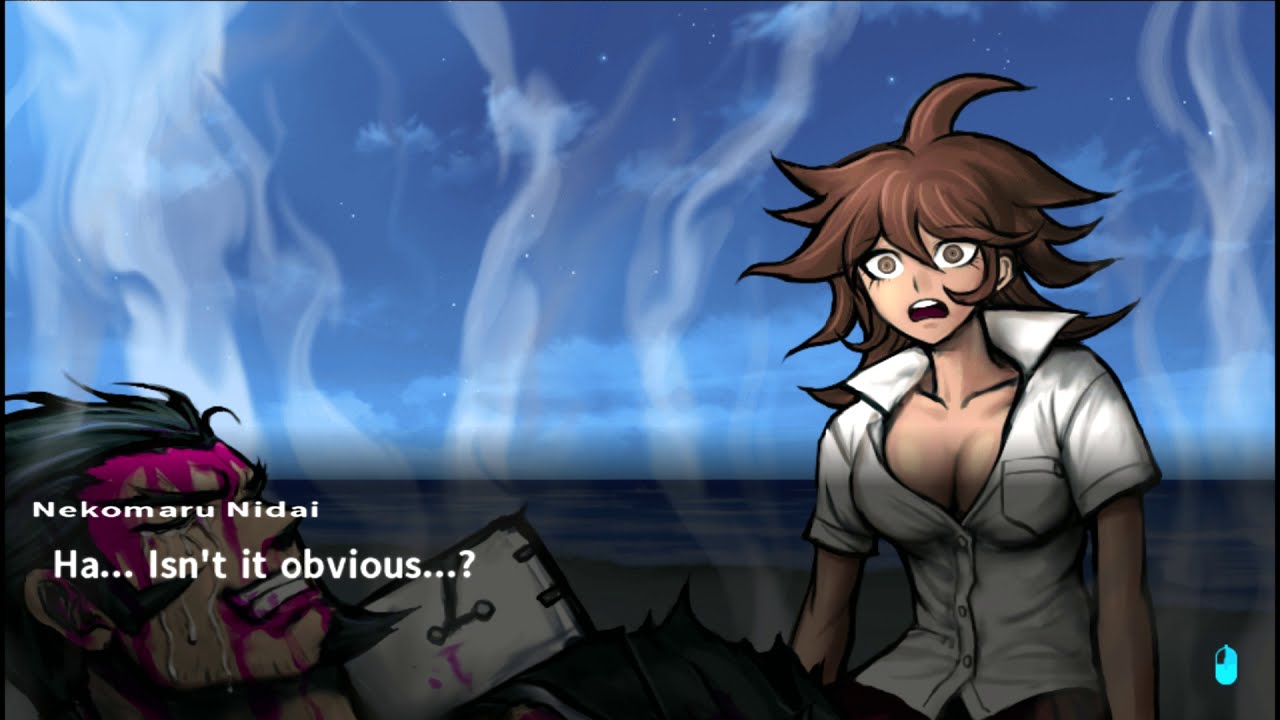 nekumaru nidai's human death in dr2