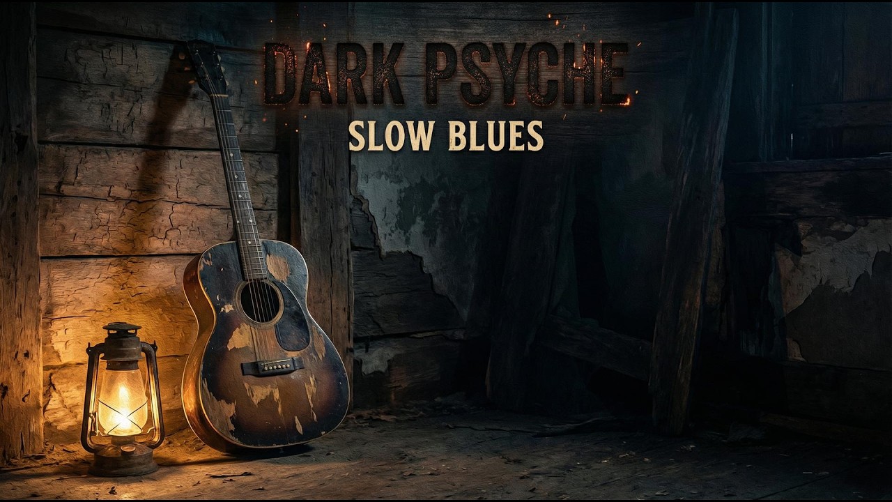 Dark Psyche | Slow Blues Instrumental for Shadow Work & Late Night Introspection