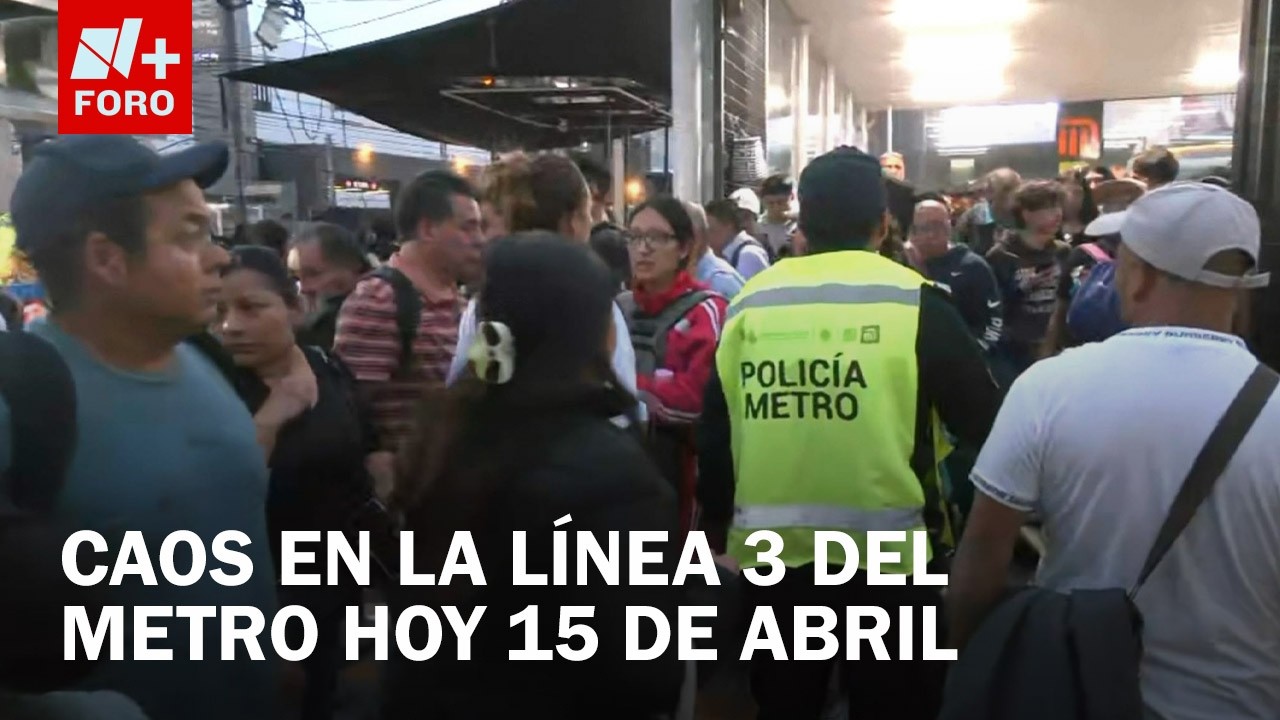 Miles de usuarios varados en Miguel &Aacute;ngel de Quevedo por falla en la L&iacute;nea 3