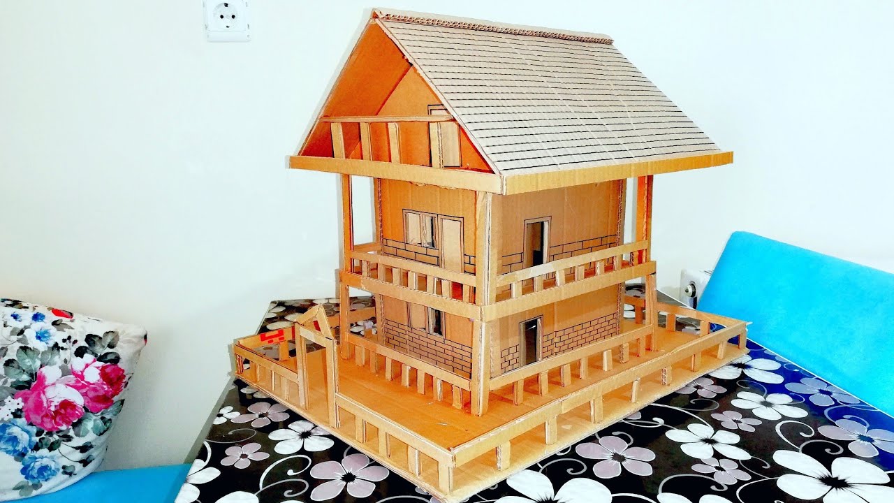 Kartondan ev yapımı / Uzaktan Eğitim Görsel Sanatlar Ders Etkinliği / Homemade from cardboard