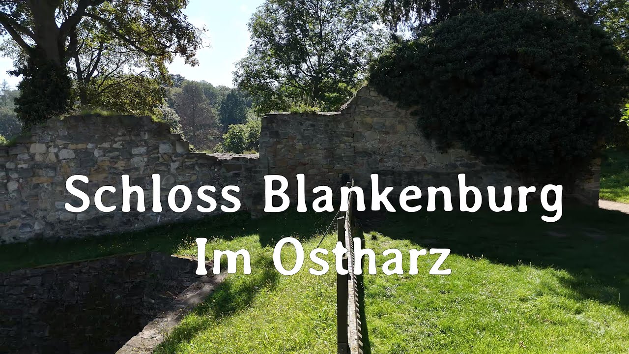 Schloss Blankenburg im Ostharz, 50 fps Drohnenaufnahme