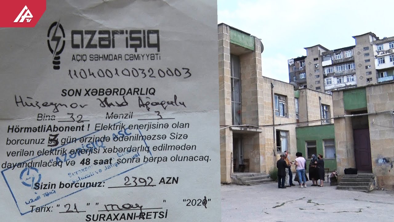 Altı məcburi köçkün ailəsi dörd aydır işıq problemi ilə üzləşib - ARAŞDIRMA