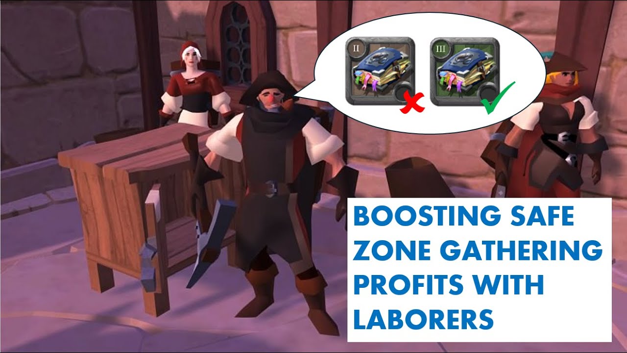 My Laborer Set-up for Increasing Safe Zone Gathering Profit in Albion Online