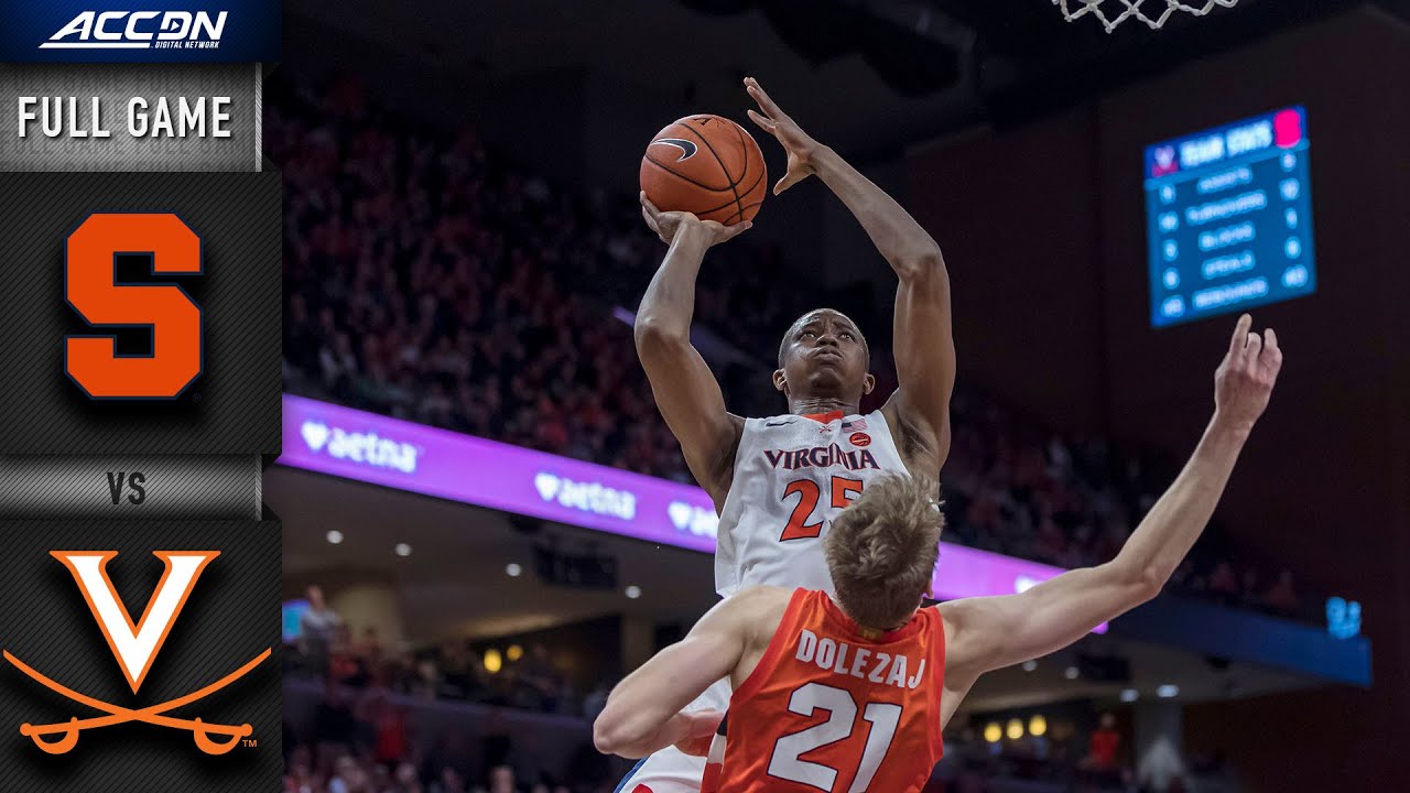 Syracuse vs. Virginia Full Game | 2019-20 ACC Men's Basketball