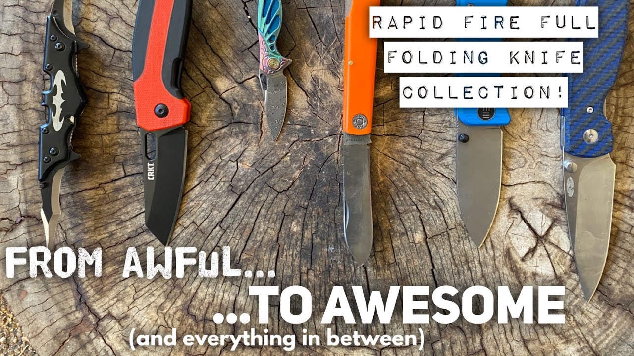 From Garbage to Great, one minute per knife, Full Folder Collection 2021