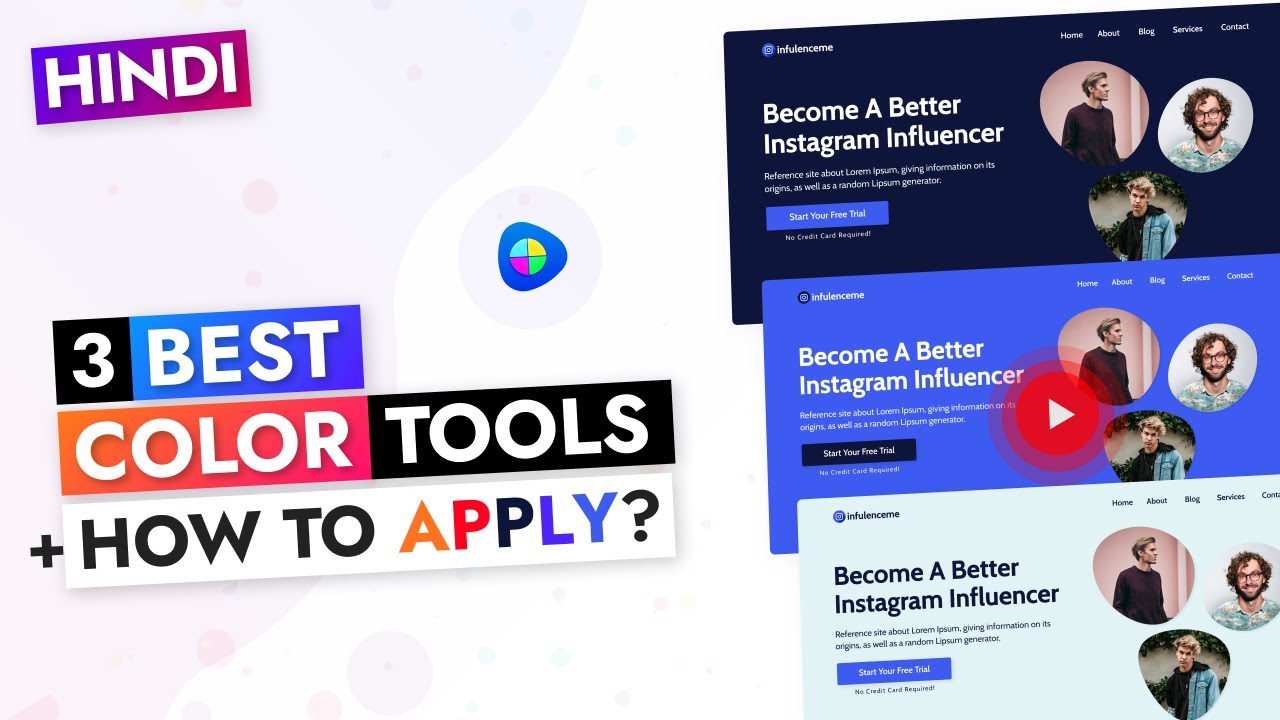 HINDI -  3 Best Free Color Pallet Tools | How To Choose & Apply Colors in Your Websites