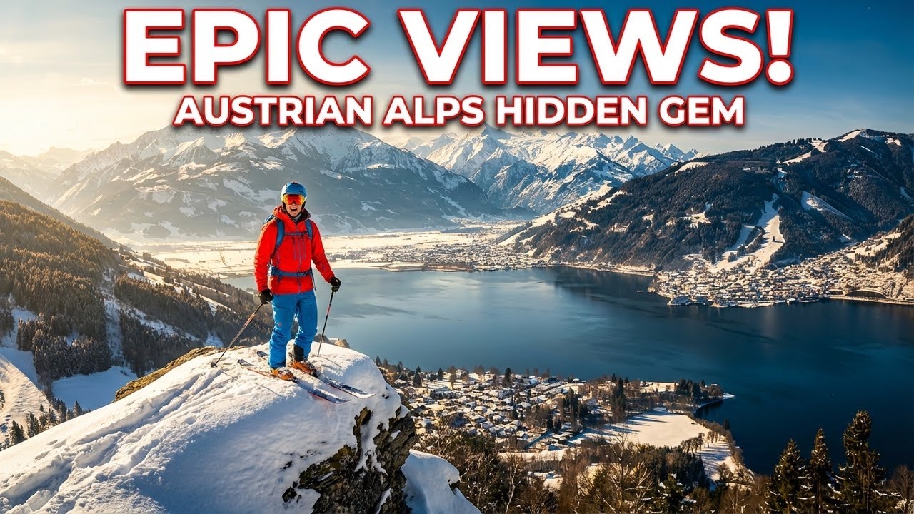 Views from the Austrian Alps.Sun,snow and epic mountains