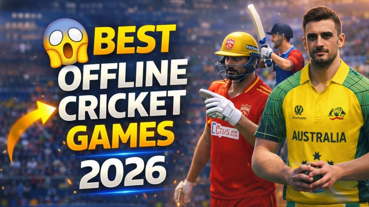 Top 5 Offline Cricket Games 2026 – Realistic & Free for Android!