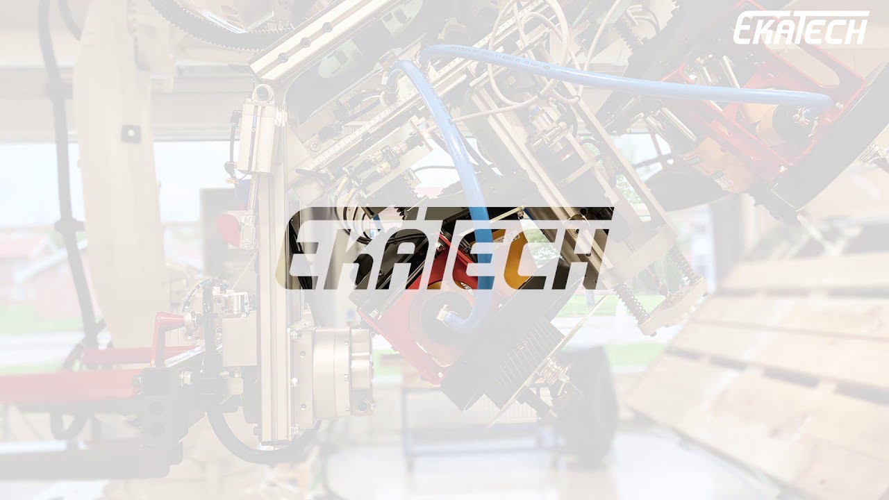 Robot drills hole in pallet RN4017