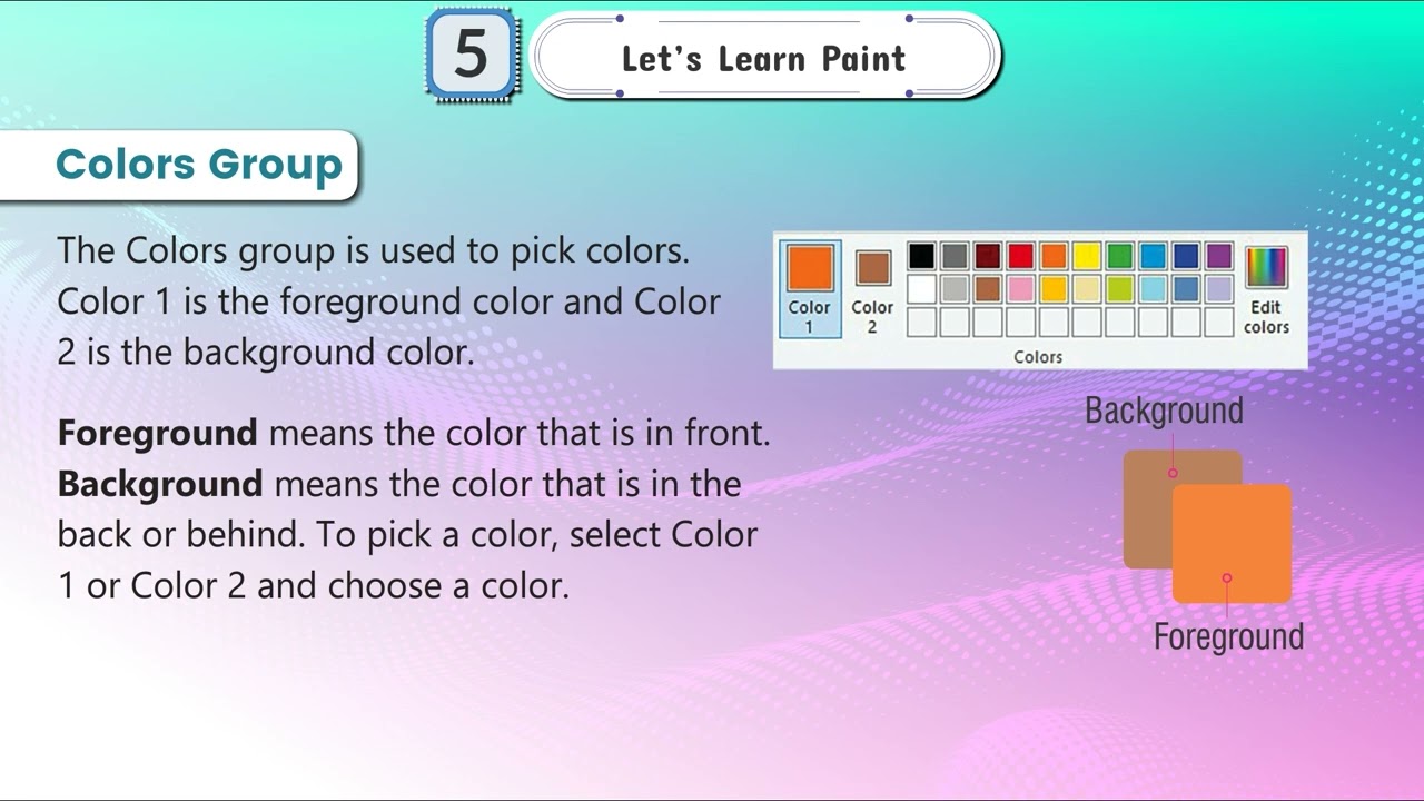 Ch 5 | Bright Shine | Computer | Class 02 | Let's Learn Paint | For children