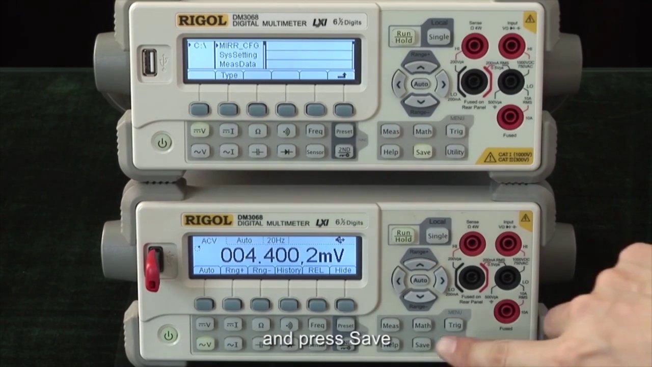 RIGOL - Using the Configuration Clone Function of Multimeter by Saelig