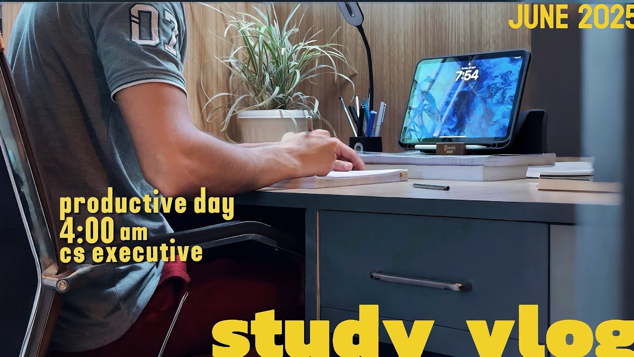 12 hours of productive study vlog as a cs executive student June 2025 group 1 / group 2