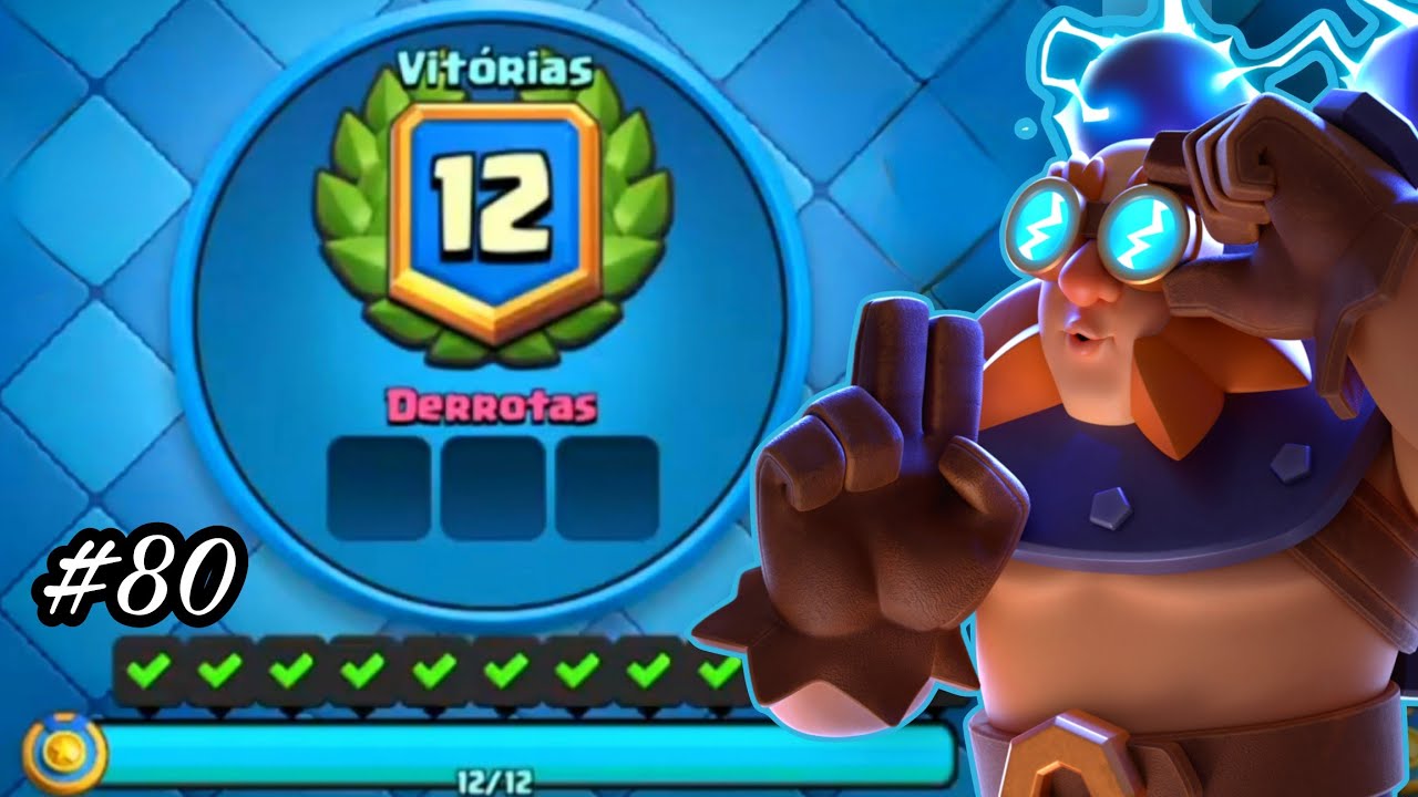 Fechando 80 Desafios Clássicos no Clash Royale!