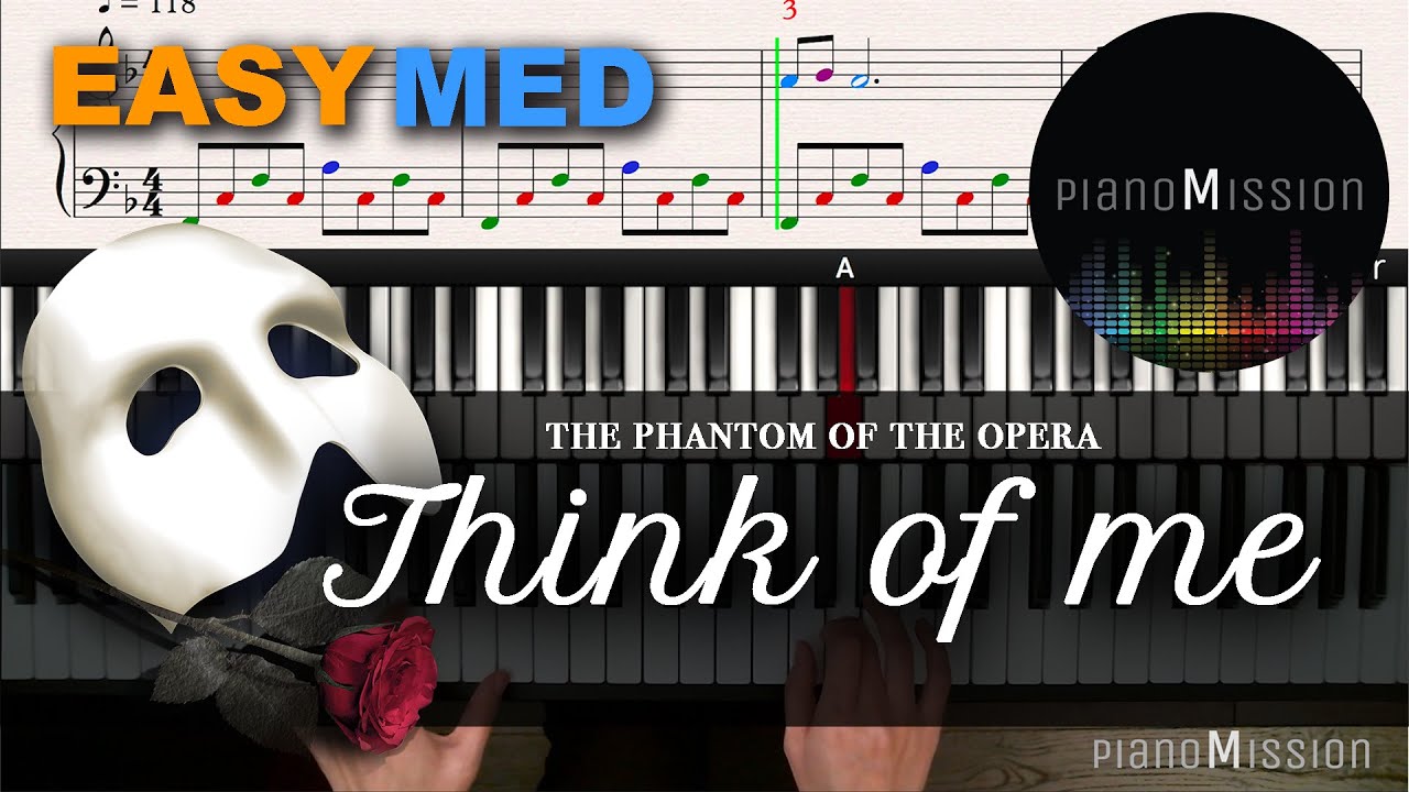 [Real Piano Tutorial] THINK OF ME from The phantom of the opera with Follow-Up Tutorial