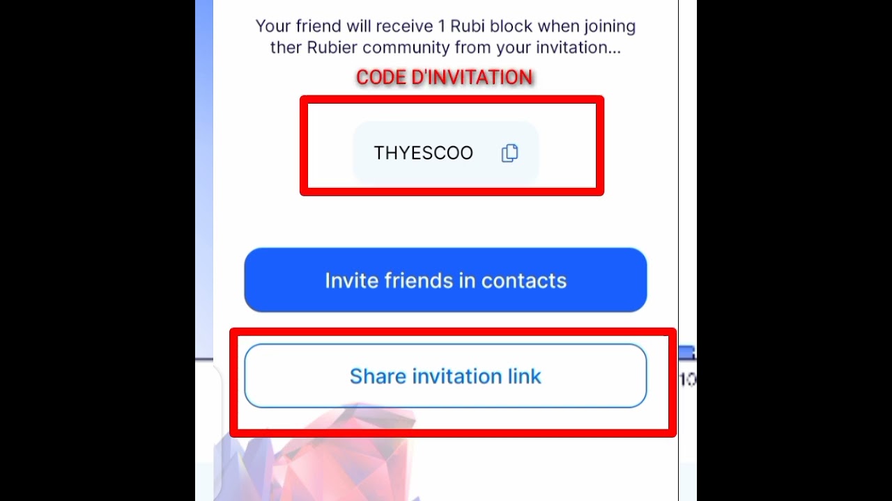Faire le KYC Migration crypto Rubi dans votre wallet Minage projet crypto Acheter Rubi crypto