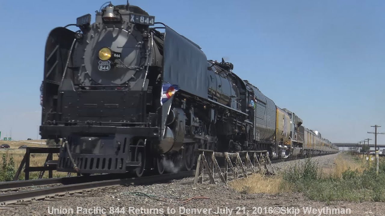 Union Pacific 844 returns to Denver