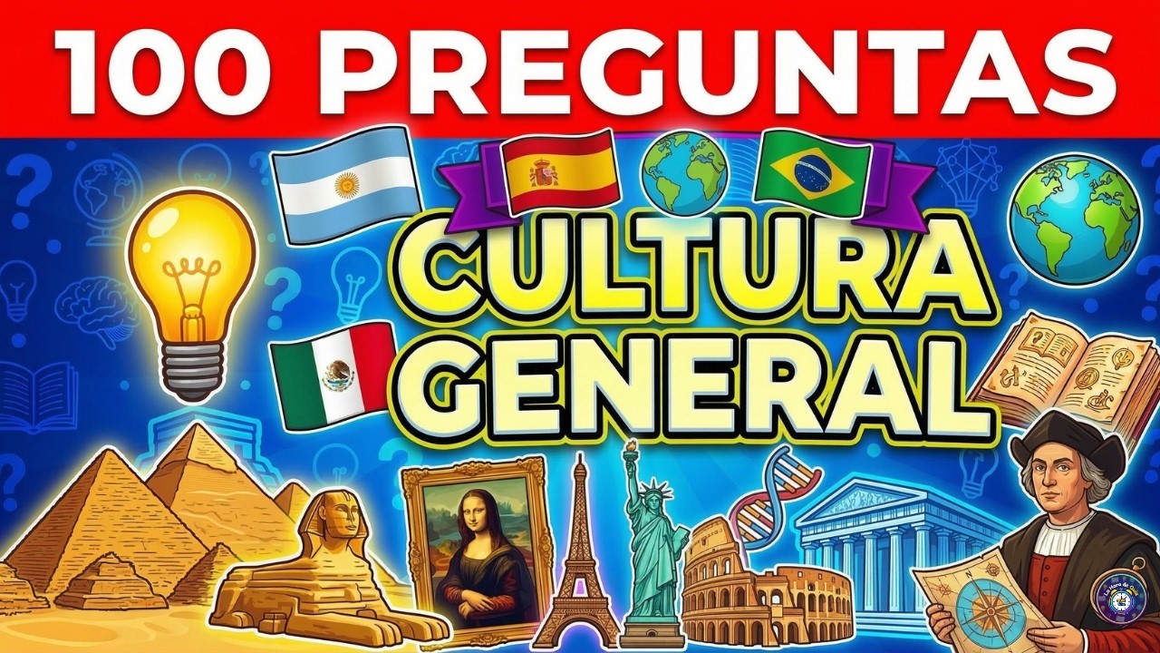 ¿CUÁNTO SABES? 🧠 100 Preguntas de Cultura General SIN Opciones | Quiz Difícil