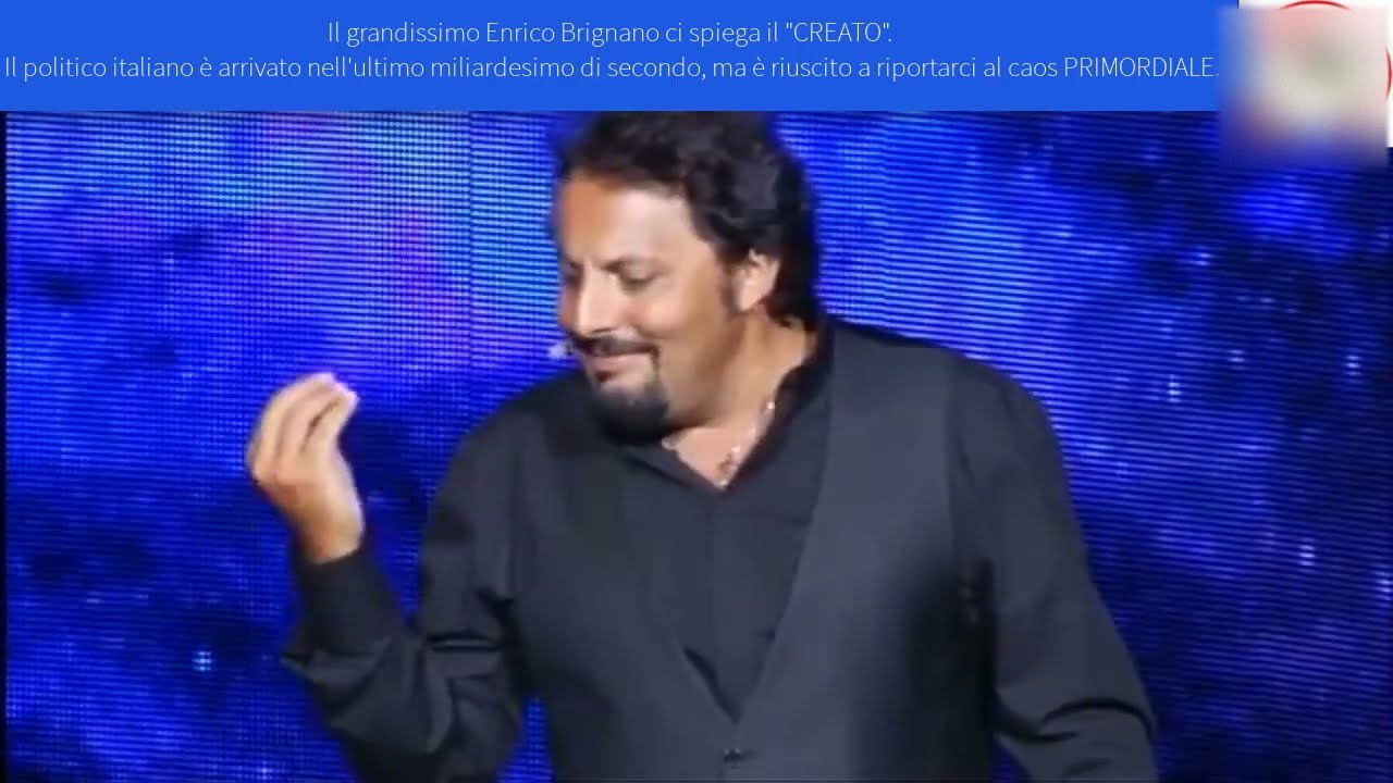 Il grande Brignano ed il caos della politica italiana