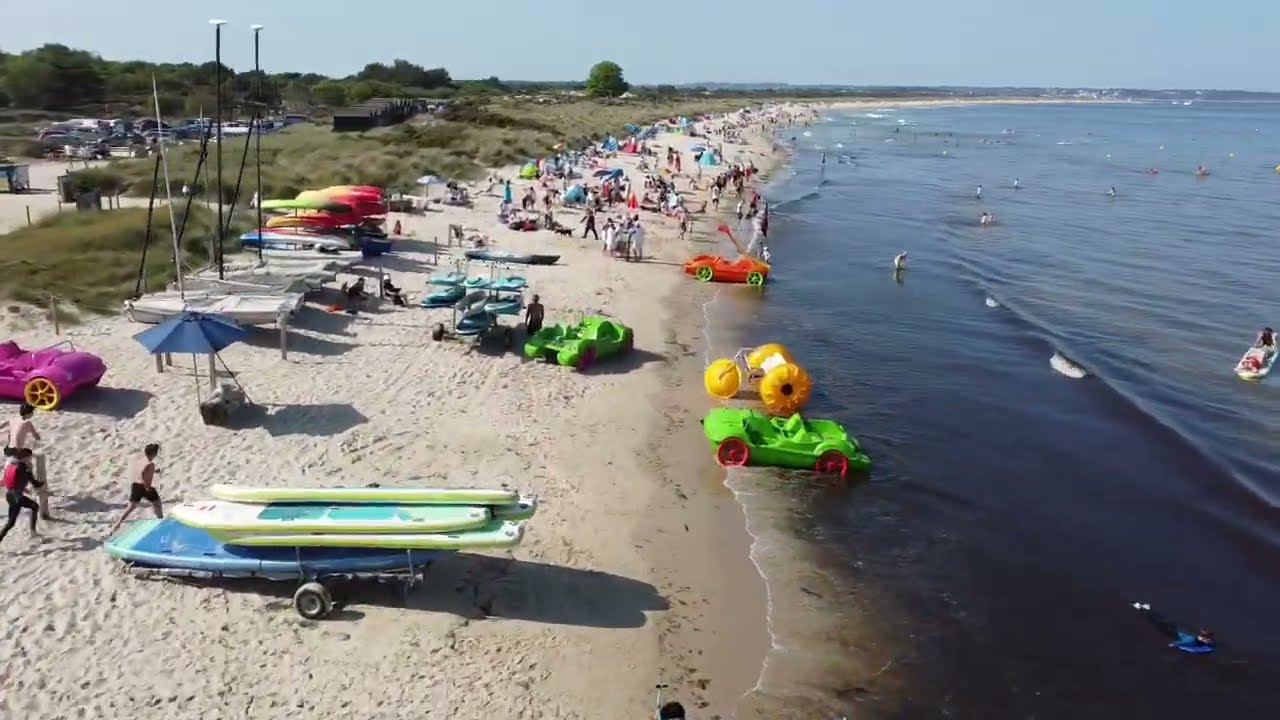 Studland Beach Dorset UK view from above