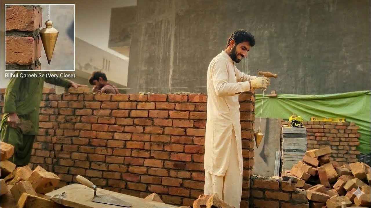 #4.5.inchi Diwaal lgany ka Sahi tarika #4.inchi diwar lgany ka tarika chunai Karne ka Sahi tarika 