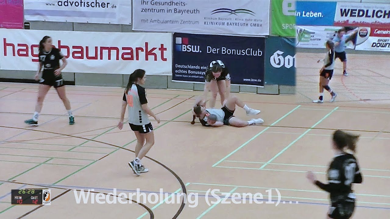 Handballregeln: Doppeldribbel („zweimal“)
