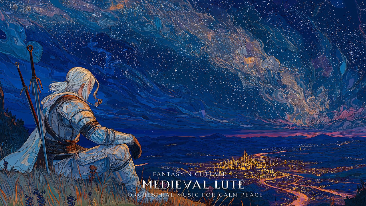 Fantasy Nightfall | Medieval Lute & Orchestral Music for Calm, Peace & Reflection