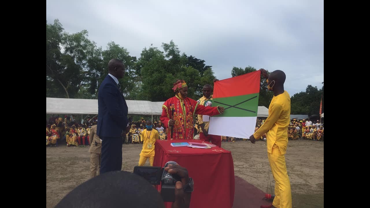 Centenaire, Remise ya drapeau ya pa Kimbangu epayi ya Président Felix Tshisekedi,ponakobikisa afrika