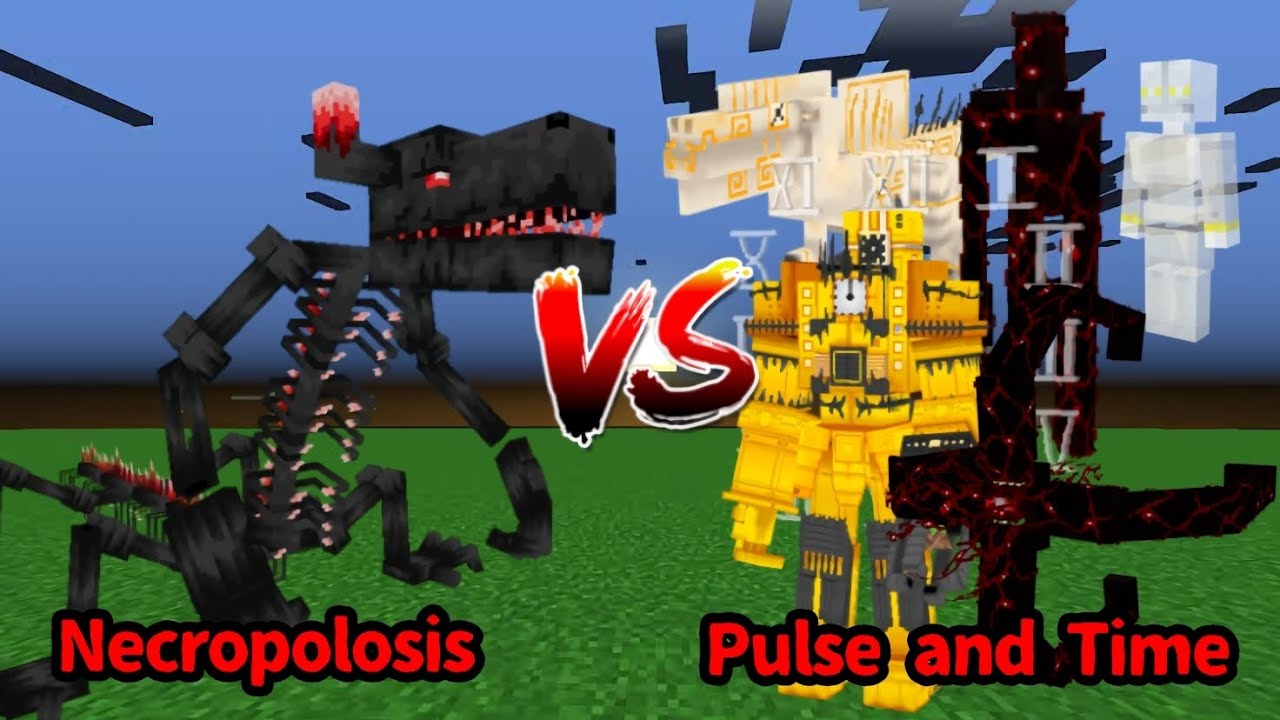 Necropolosis vs Pulse and Time | Minecraft Mob Battle