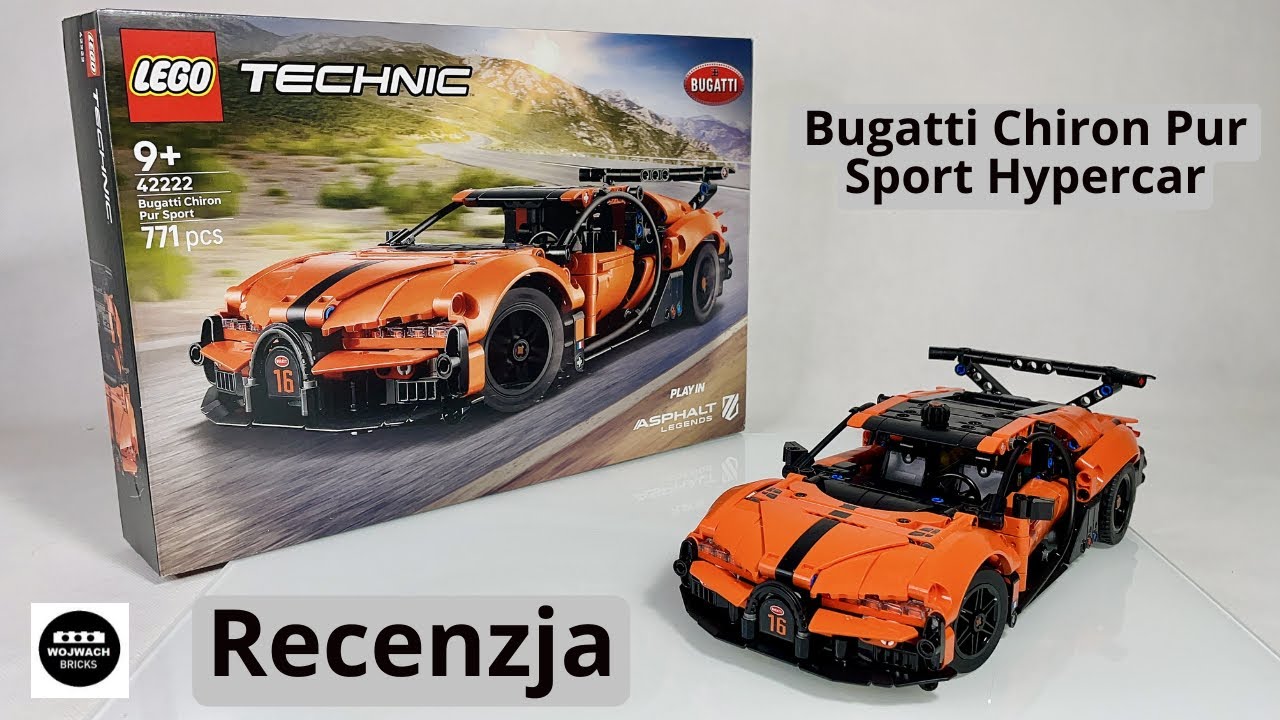 LEGO Technic 42222 Bugatti Chiron Pur Sport Hypercar / Recenzja