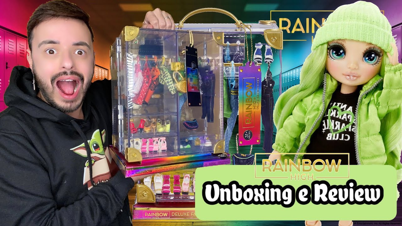 Abrindo Deluxe Fashion Closet da Rainbow High - Unboxing e Review PT BR