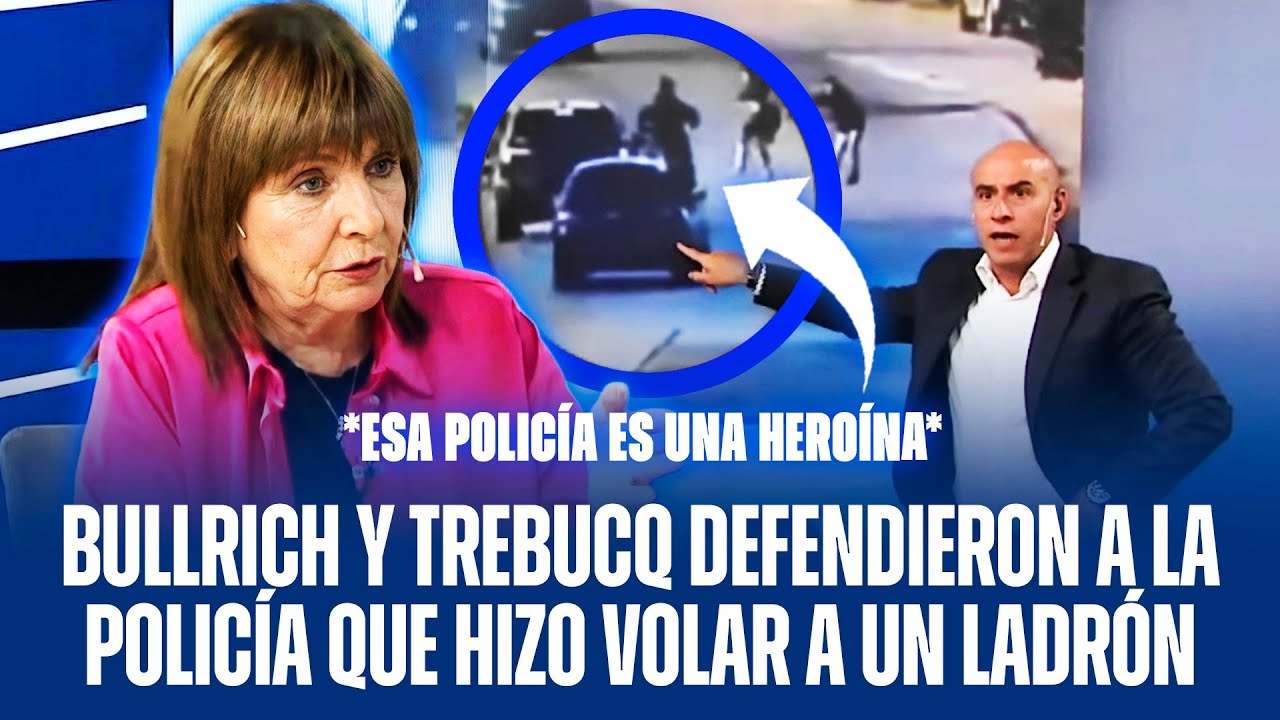 BULLRICH Y TREBUCQ DEFENDIERON A LA POLICÍA QUE HIZO VOLAR A UN LADRÓN