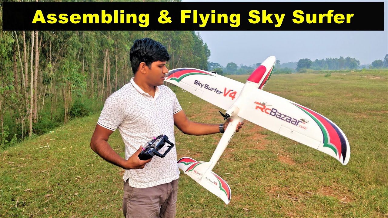 Сборка и запуск Sky Surfer — лучшего радиоуправляемого самолета для обучения пилотированию