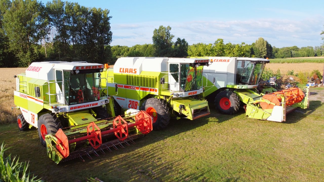 ☆ŻNIWA 2024 W ODCIENIU ZIELENI☆ 3xCLAAS ☆DOMINATOR 78☆MEGA 208☆TUCANO 320☆
