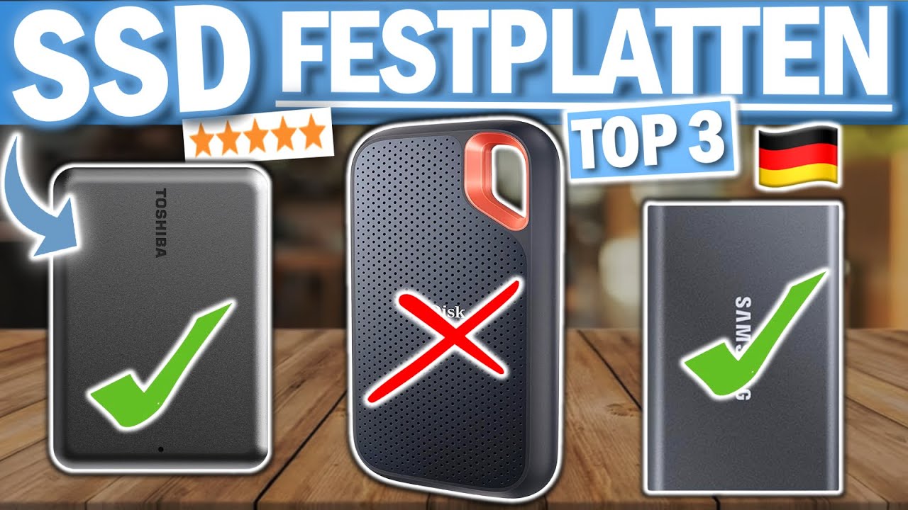 EXTERNE SSD FESTPLATTEN kaufen: Top 3 externe SSD Festplatten 2026 im Vergleich!