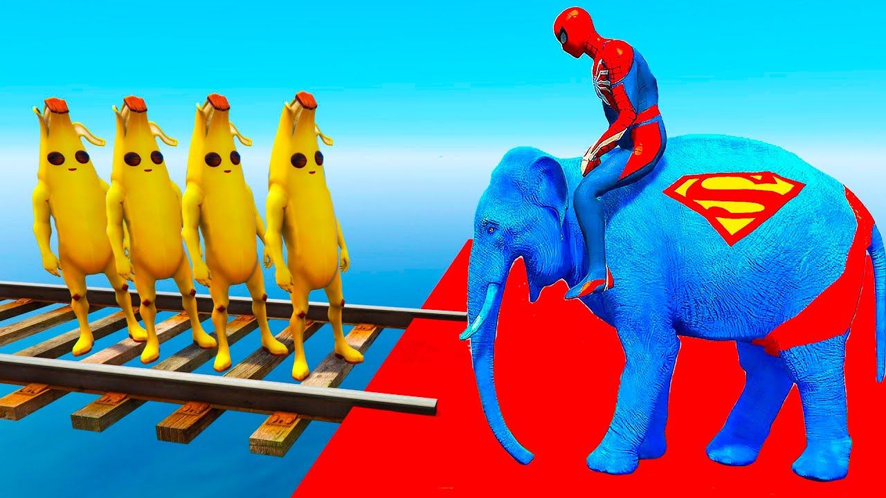 GTA 5 | Crazy Ragdoll - Spiderman On Rainbow Bridge With Minions (Funny Fails Compilations) 1