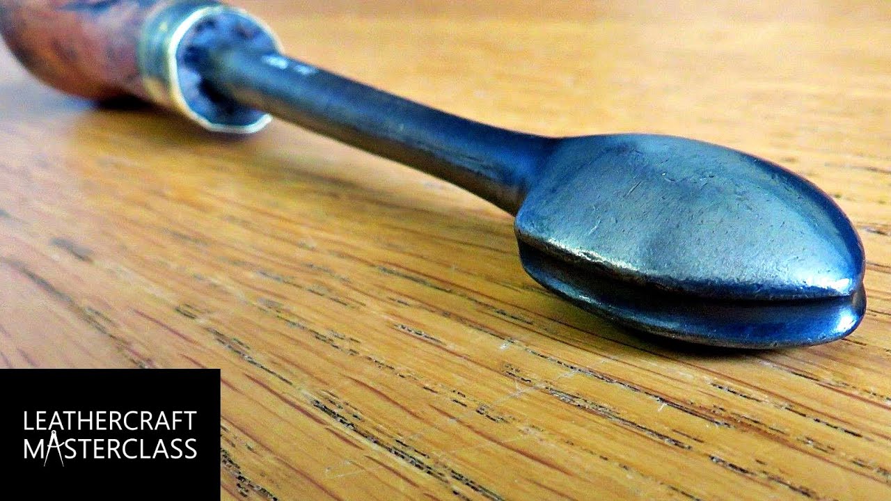 Antique Leather Burnishing Iron - A Restoration Story - Leathercraft Masterclass