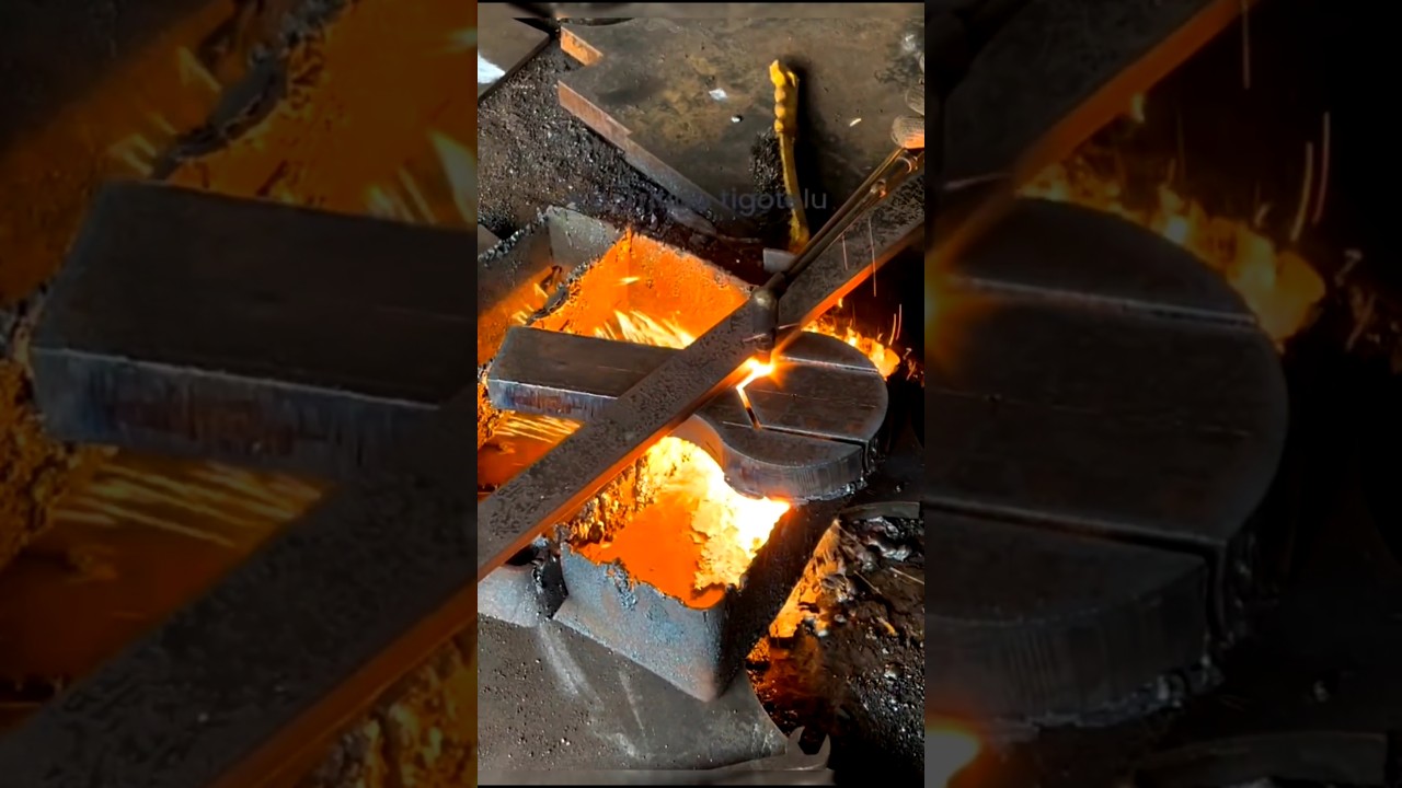Extreme Metal Cutting Process 🔥 | Welding Fire Cutting | Heavy Steel Melting Process 