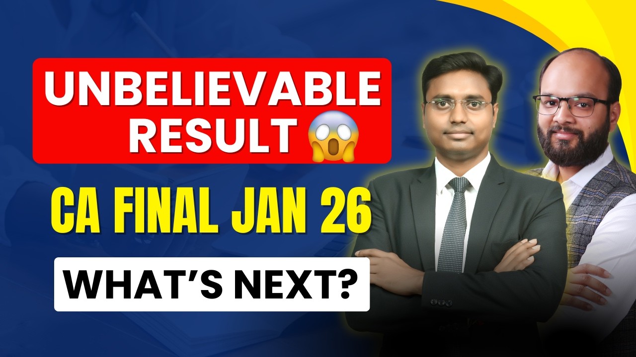 What Next After CA Final Result | CA Final Jan 26 Result | CA Final May 26 Strategy | ICAI Exams
