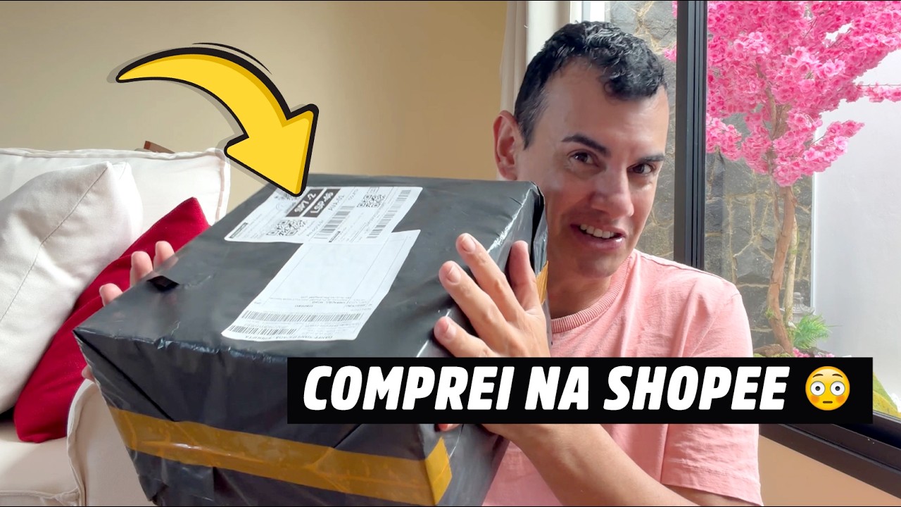 Comprei coisas aleatórias na Shopee… olha no que deu!