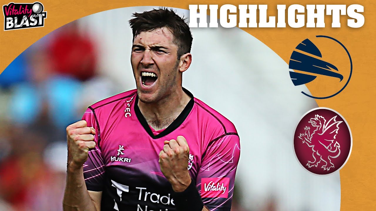 Thrilling Game to Start the Finals! | Hampshire Hawks vs Somerset - Highlights | Vitality Blast 2021