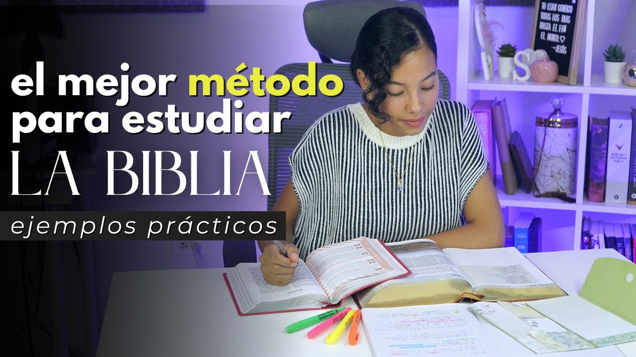 ¡Así es como debes ESTUDIAR la BIBLIA! El mejor método de estudio bíblico + ejemplos prácticos
