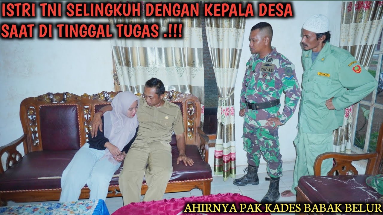 ISTRI TNI S3L'1N9KUH DENGAN KEPALA DESA SAAT DITINGGAL DINAS !!! AKHIRNYA PAK KADES MENYESAL !!!