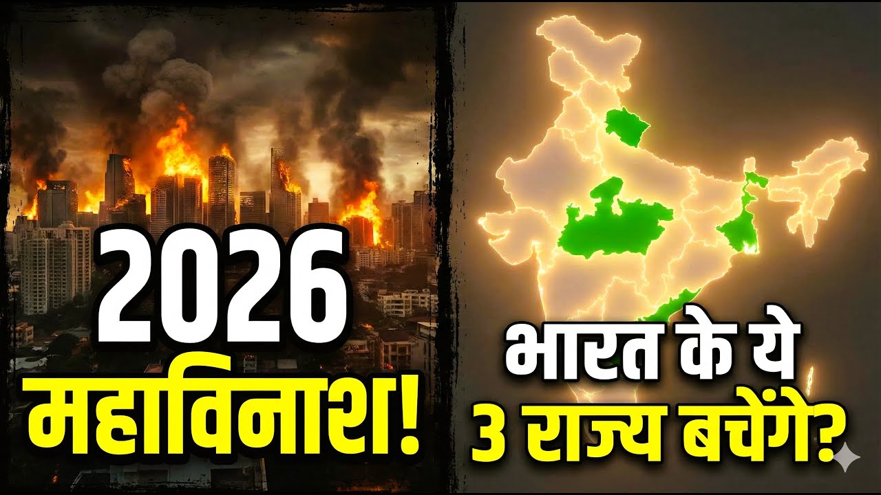 2026 में महाविनाश !  बचेंगे भारत के ये सिर्फ 3 राज्य?