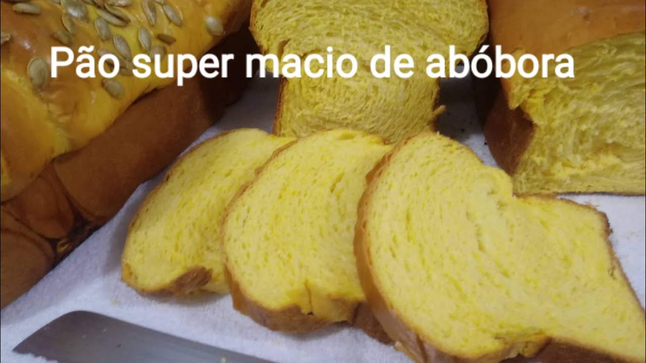 Pão de abóbora, super macio